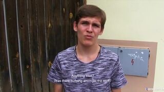 CZECH HUNTER 444 - Straight Teen Picked Up & Sucks A Fat Cock In The Woods