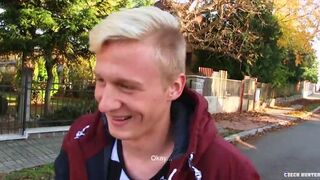 CZECH HUNTER 487 - Hot Blonde Twink Takes On A Dick With Pleasure