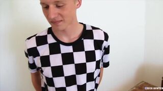 CZECH HUNTER 487 - Hot Blonde Twink Takes On A Dick With Pleasure