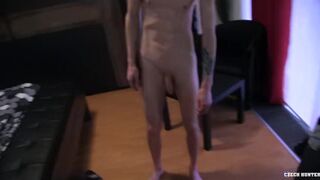 CZECH HUNTER 402 - Short Haired Stud Decides To Try Out Some Dick For His Self