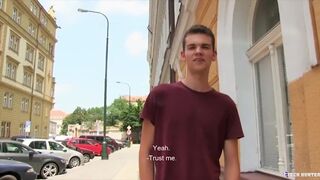 CZECH HUNTER 449 - Twink Agrees To Get His Ass Fucked Raw For A Good Sum Of Cash