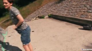 Twink Albert Paints A Guy’s Portrait And Shows Him His Massive Cock - Hot