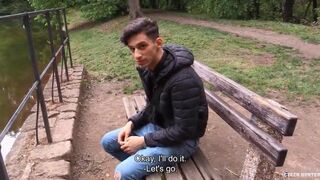 His girlfriend cucked him so cute amateur boy tries dick - Czech Hunter