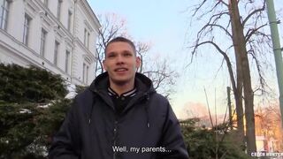 He Encounters A Twink On The Road And His Mood Changes When He Gets Offered Lots Of Cash To Suck His Dick - Hunter