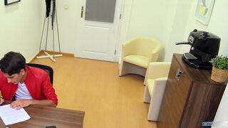 His New Boss Is Amazed By His Model Looks & He Is Already Horny Just Looking At His Picture - Hunter