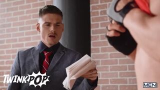 Twink - Malik Delgaty Bends Lev Ivankov Over The Reception Desk And Fucks Him In Doggystyle