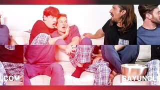 Horny Dude Taught His Stepbro How To Suck Cock