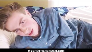 Blonde Twink Step Brother Is Having Wet Dreams POV