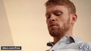 Men - Bottom Damien Kyle Gives A Blowjob To Top Calhoun Sawyer Before Getting His Ass Fucked