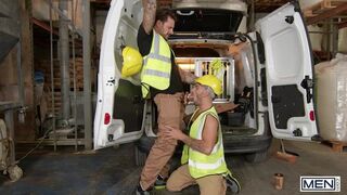 MEN - Papi Kocic Slides His Cock Through One Of The Delicious Doughnuts & Makes Pol Prince Suck It