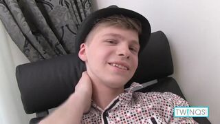 Cute Blonde James T Masturbates And Moans Until He Cums!