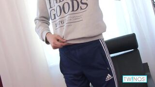 Blonde Skinny Boy Toy Phoenix Fingers His Asshole And Cums!