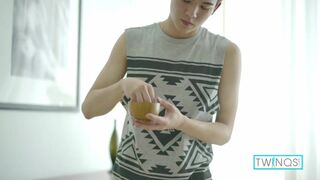 Libidinous Twinks Xander And James Fuck On The Massage Table