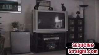 Skinny str8 1st time sucked by gay in homemade private video