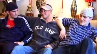 Curious Threesome Suck and Stroke