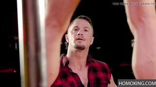 Gay On stage performance mesmerizing a horny dude