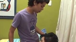 Skinny Latino twinks barebacking their wet holes hard