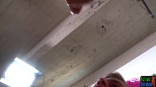 Tattooed soldier drills ass after sucking