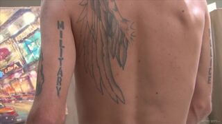 Introducing Solo Jerking Muscle Hunk Soldier Tanner Reed