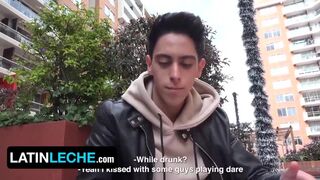 Inexperienced Straight Boy Nate Wayne Gets His Tight Asshole Stretched On Camera - Latin Twink