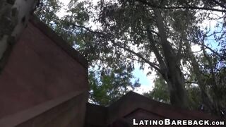 Young Latino impaled raw and deep on big hard twink dick