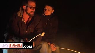 Stepson's College Roommate Sucking And Fucking His Friend's StepDads Hard Cock