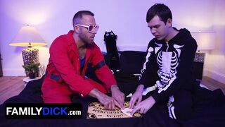 FamilyDick Step-Son Needs StepDaddy Dick to Feel Safe ~ A Halloween Special
