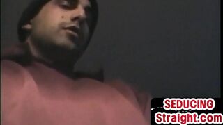 Real amateur str8 wanks oiled cock in vintage closeup video