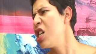 Amateur twink craves for hardcore bare fucking session