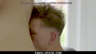 When A Stepdad (Logan Stevens) Makes The Mistake To Show His Big Dick To His Naughty Boy (Lukas Stone) - SayUncle