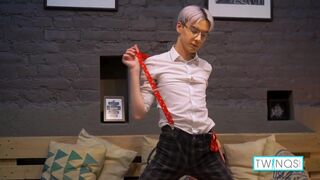 Exotic Nerdy Twink Karol Gajda Masturbates And Cumshots!