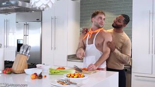 Impatient BBC Couldn't Wait After Dinner To Eat Trent's Ass For Dessert