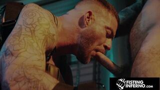 Muscly Sub Railed By Hairy Dom - FistingInferno