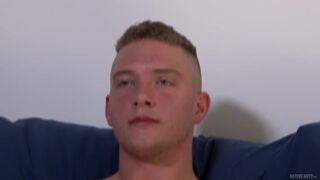 Straight Army Teen Boy Jerks Cock While Watching Porn