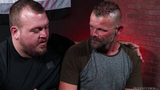 Bearback - Hearing Impaired Silver Daddy Face Fucked By Hunter Scott