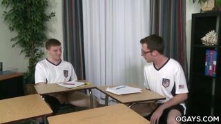 Gay students fuck while the teacher is away