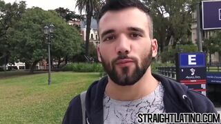 Bearded first timer enjoys raw drilling after a blowjob