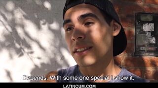 Amateur Twink Latino Boy Paid Cash To Fuck Stranger