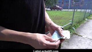 Amateur Virgin Latino Boy In Red Baseball Cap Paid To Fuck