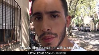 POV camera man fucking straight Latin macho stud