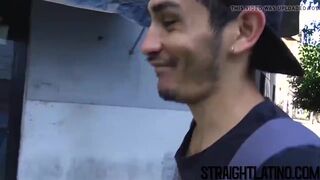 Barebacked Latino has wild pickup sex and gets a facial