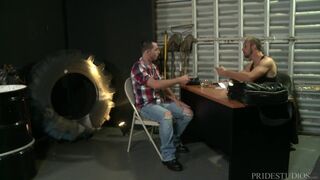 College Boy Gets Fucked & Sucks Boss Man 2 Cover Debt