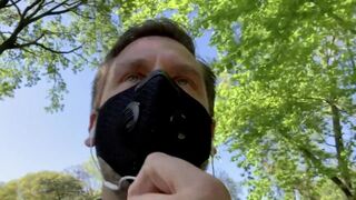 Hot - Hans Berlin Jerking His Uncut Meat Outdoors