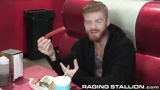 Hot Big Fat Meat Orgy at the Diner!