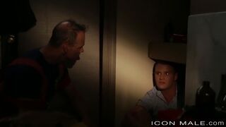 Male Daddy Fireman fucks Delinquent Frat Boy