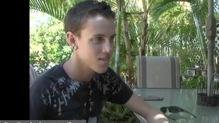 Hot Dudes - Twink gets talked into porn - Trailer preview