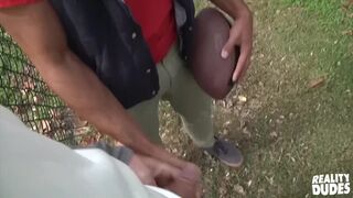 Hot Dudes - Black amateur hunk Mikey takes a big dick