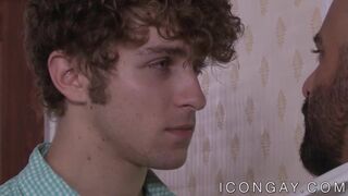 Bald hunky stepdad ass fucked by young jock stepson