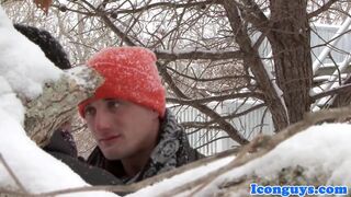 Cocksucked buff hunk fucking his lover