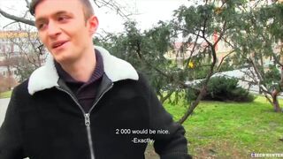 CZECH HUNTER 519 - Amateur Twink Gets Bred For Money